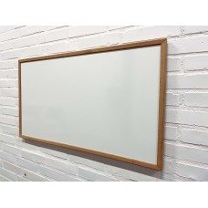 Whiteboard med egetræsramme, 50x90 cm
