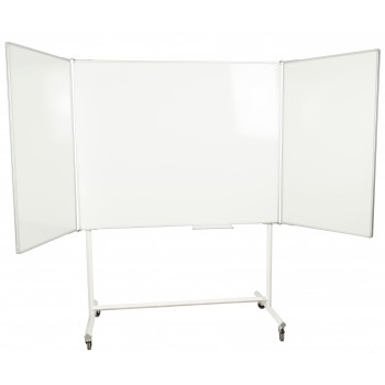 Mobilt stativ med 5-sidet whiteboard, 2 størrelser