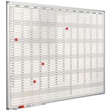 Planlægningstavle - Årskalender, 90x120 cm, dansk