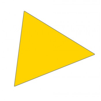 Magnet trekant 2x2 cm (49 stk pr. ark) 