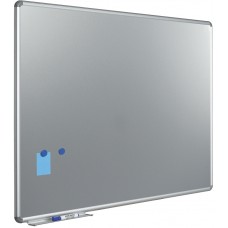 Whiteboard med sølvgrå overflade
