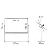 Svingtavle, whiteboardtavle til intensivt brug på mobilt stativ - 8 størrelser - 100x200 cm #5