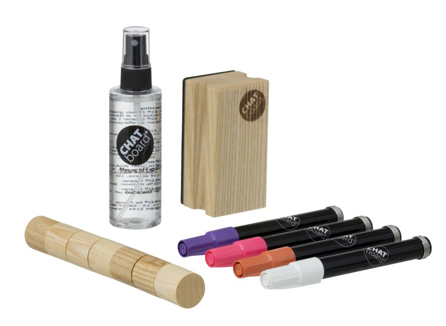 CHAT BOARD Neon Starter Set Woody Natural (blå/grøn)