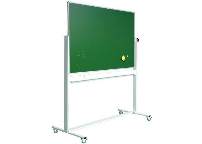 Svingtavle, kridttavle på mobilt stativ - 8 størrelser - 120x200