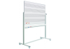 Whiteboard svingtavle med nodelinjer p en side, p mobilt stativ - 120x200 cm #1