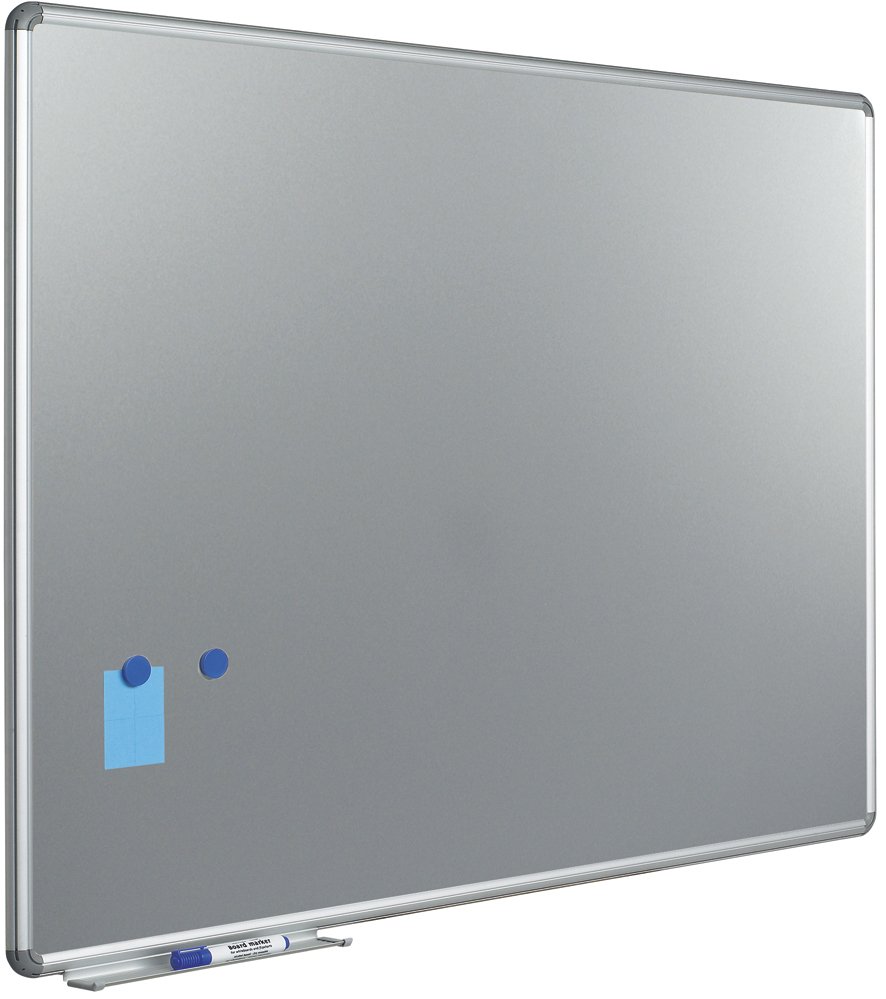 Whiteboard med s&oslash;lvgr&aring; overflade - 45x60