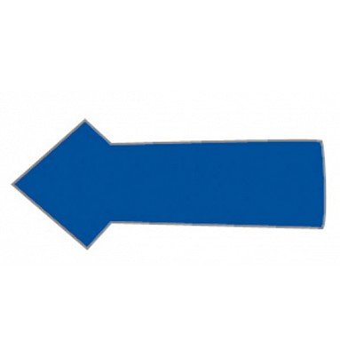 Magnet pil 1x2 cm (30 stk pr. ark) - Blå