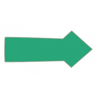 Magnet pil 1x2 cm (30 stk pr. ark) - Grøn