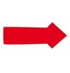Magnet pil 1x2 cm (30 stk pr. ark) - Rød #1