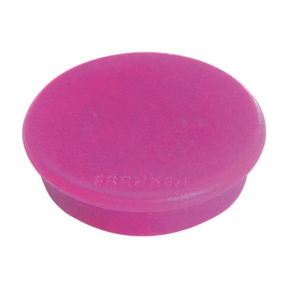 Magneter i 6 farver, pakke med 10 stk. &Oslash;32 mm  - Pink