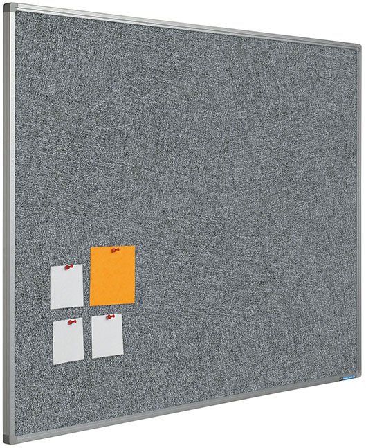 Opslagstavler med Camira stof - 60x90cm, Mørk-grå