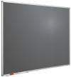 Whiteboard med farvet overflade  100x100 cm  mørkegrå #1