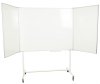 Mobilt stativ med 5-sidet whiteboard, 2 størrelser - 2 låger - 120x120 cm (120x120 cm) - uden låsebeslag #1