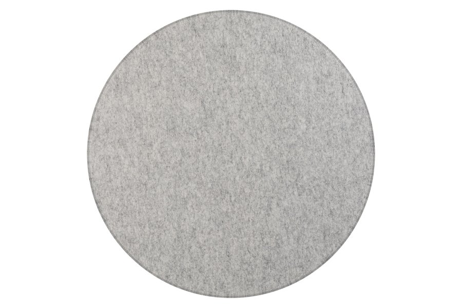 Lydabsorberende loftpanel, rund, Ø120 cm - lysegrå
