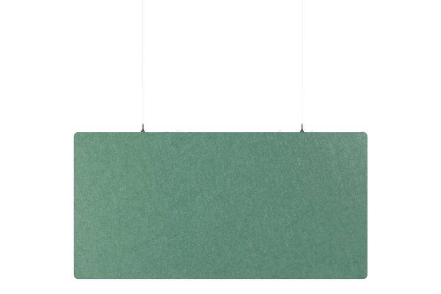 Lydabsorberende loftpanel - 60x120 cm - PET filt - grøn