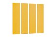 Sæt med 4 lydabsorberende paneler - 120x30 cm - PET filt - gul #1