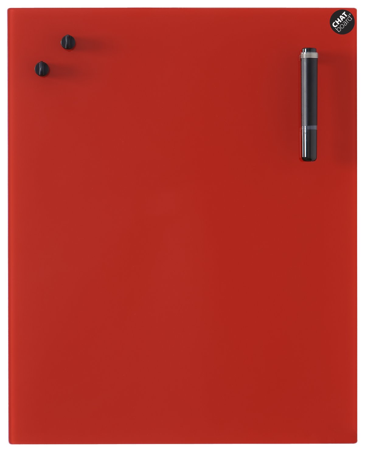 CHAT BOARD Classic glastavle 120x240 cm, rød - Red | Whiteboardshoppen