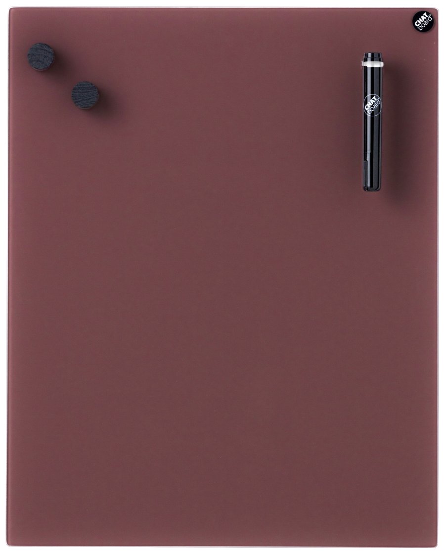 CHAT BOARD Classic glastavle 58x120 cm, blomme - Plum