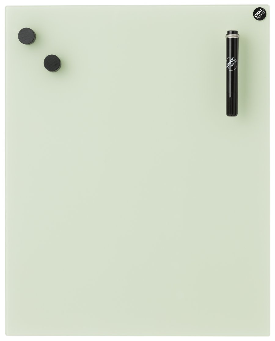 CHAT BOARD Classic glastavle 100x150 cm, grøn - Khaki
