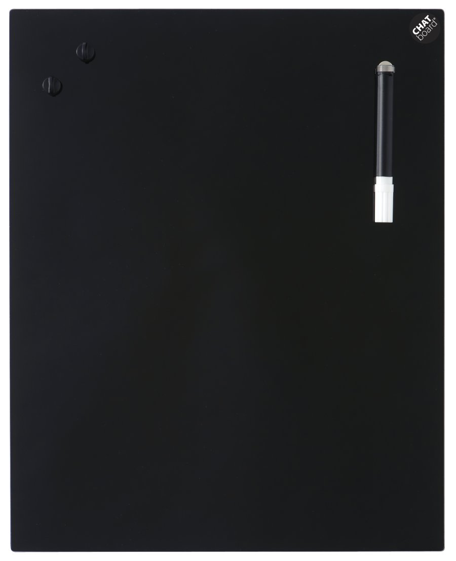 CHAT BOARD Classic glastavle 58x120 cm, sort - Black