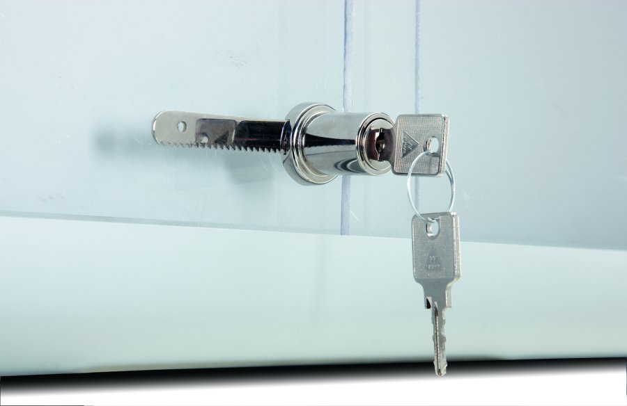 Showcase - Infoskab m. skydelåger - 70x74 - Plads til 6 x A4