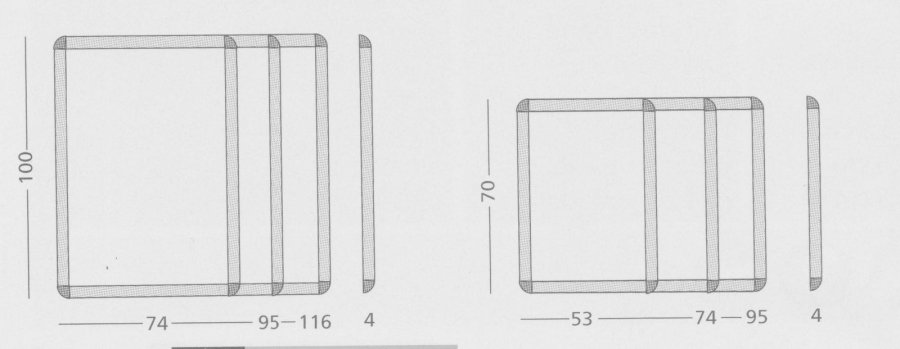 Showcase - Infoskab  - 70x53 cm - Plads til 4 x A4  > Magnetisk