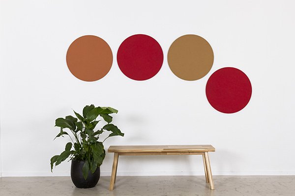 Chameleon Round opslagstavle 60 cm - 2187 brown rice