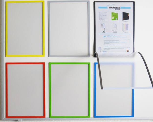 Magnetrammer m. dobbelt side A4 - Gul