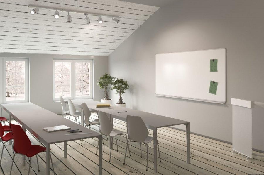 Whiteboard tavle Uniti med alu ramme - 468x318 uden penneholder