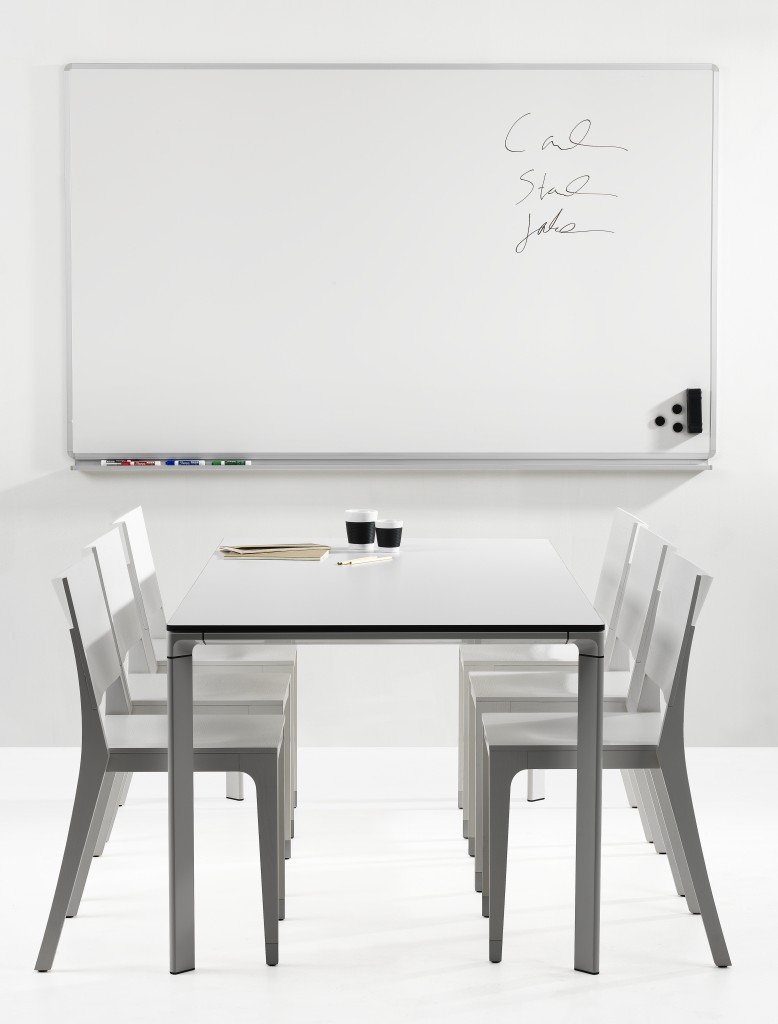 Whiteboard tavle Uniti med alu ramme - 468x318 uden penneholder