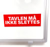 Magnetisk skilt med rengørings regler til whiteboard, vendbar magnet brik HxBxD 50x150x1 mm inkl. print på begge sider #3
