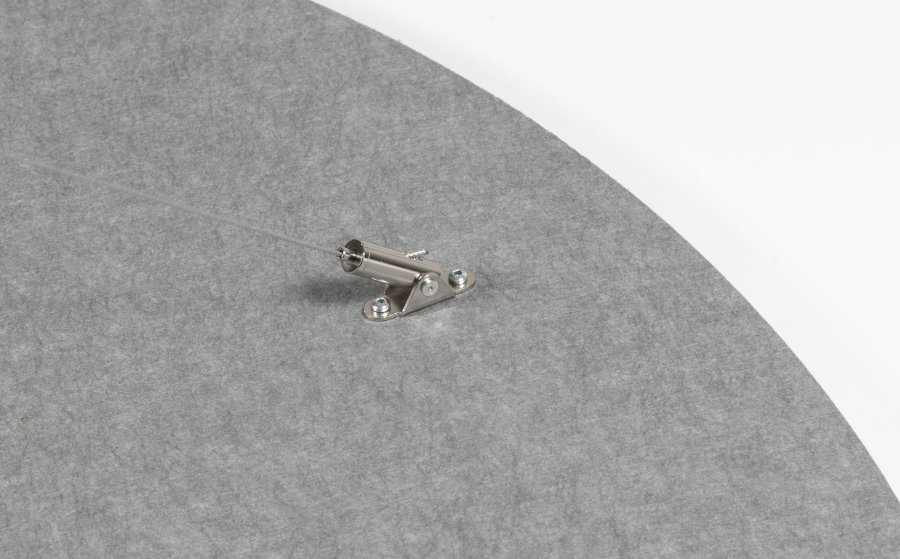 Lydabsorberende loftpanel, rund, Ø120 cm - gul