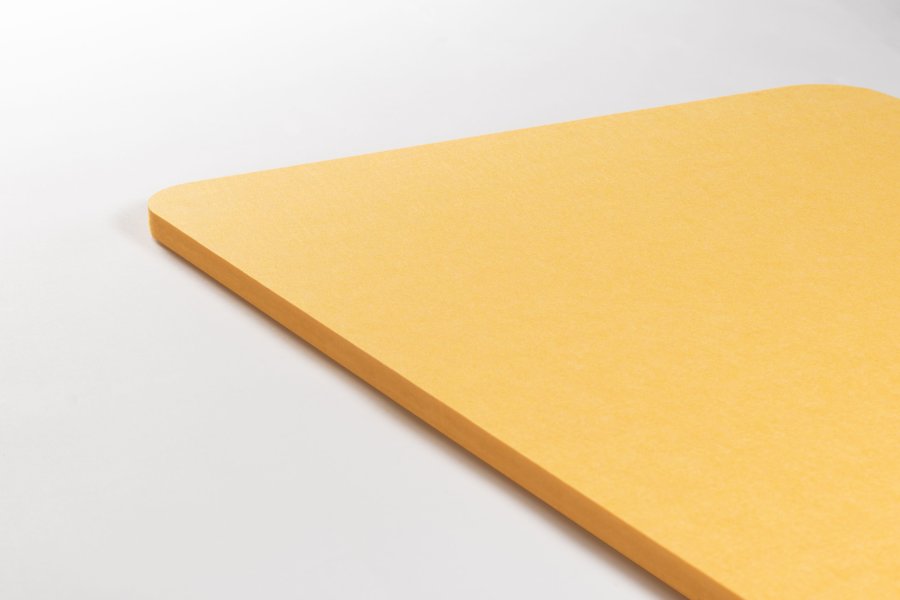 Lydabsorberende loftpanel - 60x120 cm - PET filt - mørkegrå