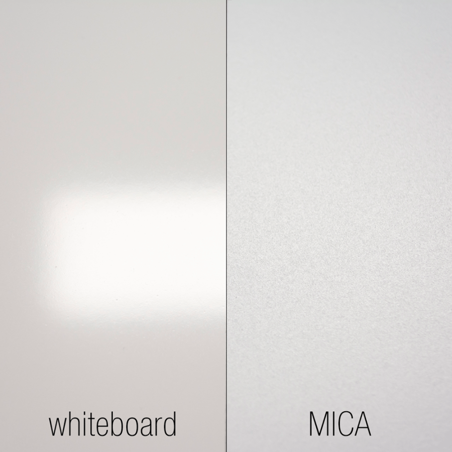 Mica Whiteboardtavle til projektion, helmat - 120x160 (4:3 format)