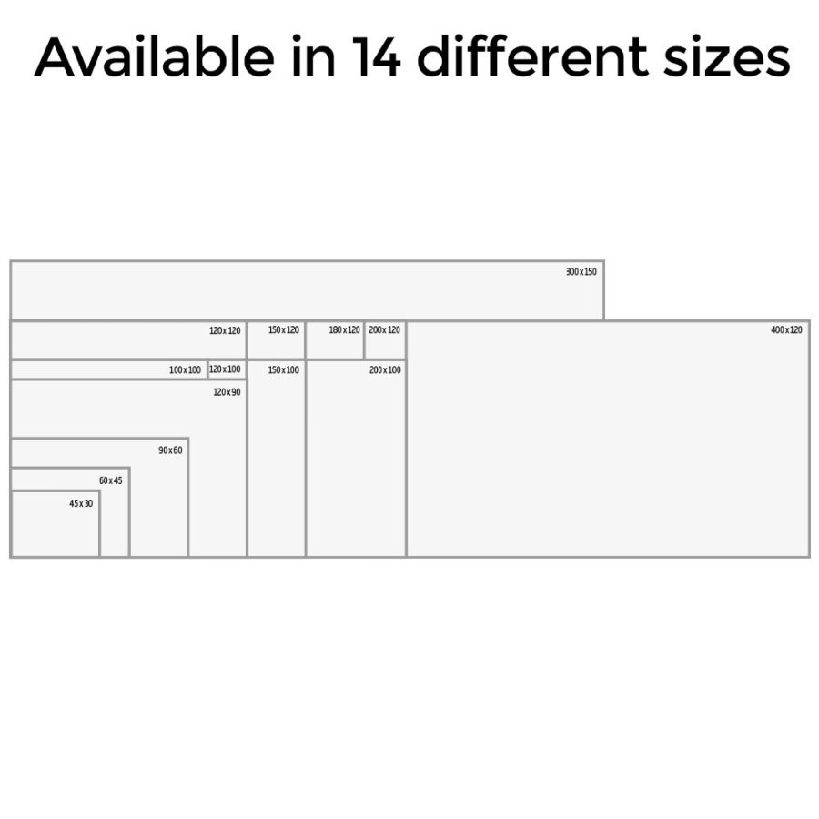 Whiteboard PRO emaljeret, 120x180cm
