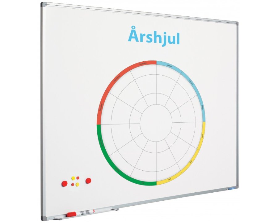 Whiteboard med print � 120x120 cm