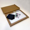 Whiteboard lakeret, 45 x 30 cm, inkl. mikrofiberklud og 6 tusser #3