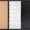 Whiteboard med ugeplan TYSK, kork og kridt tavle 70 x 50 cm, inkl. sort magnetisk tush, 4 x sorte 20 mm magneter, 12 sorte n&aring;le og 1 pakke kridt (5 stk.) #2