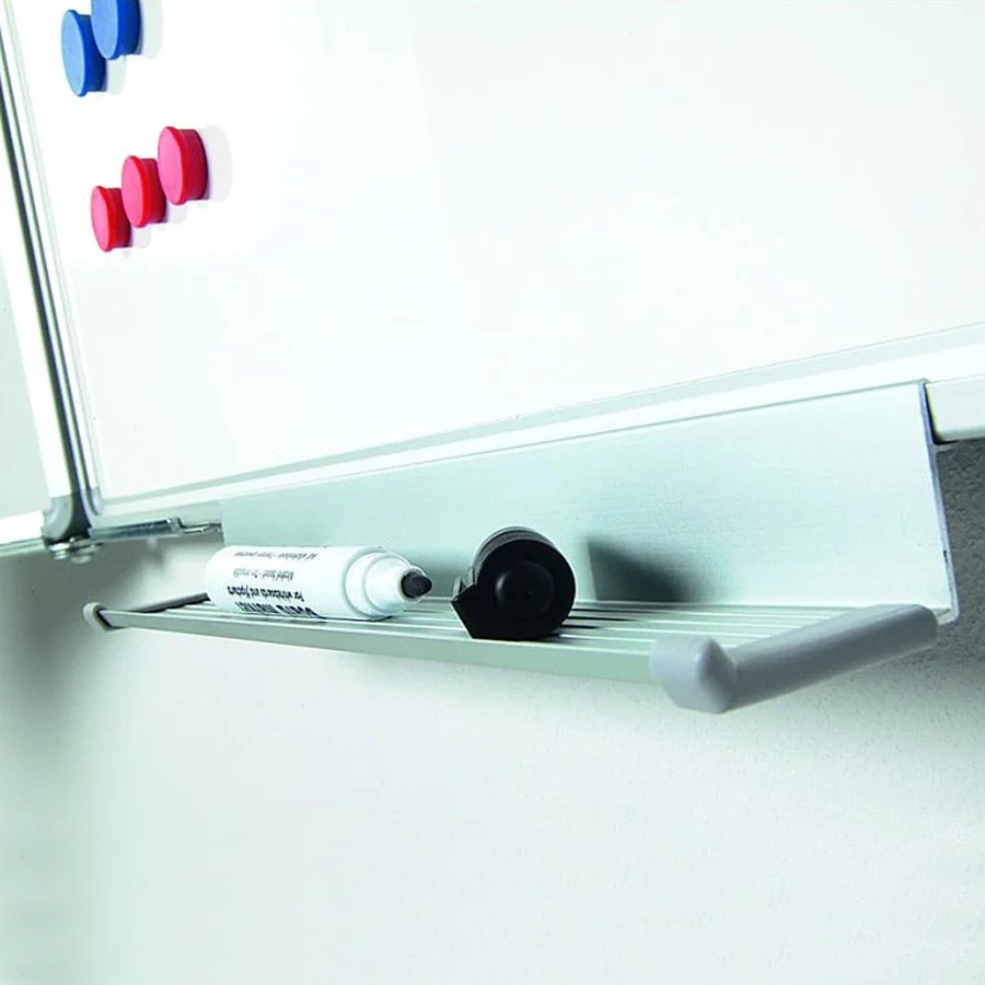 Whiteboard med 2 låger (5 sider), kan aflåses - 120x150 cm (120x300 cm) - uden låsebeslag