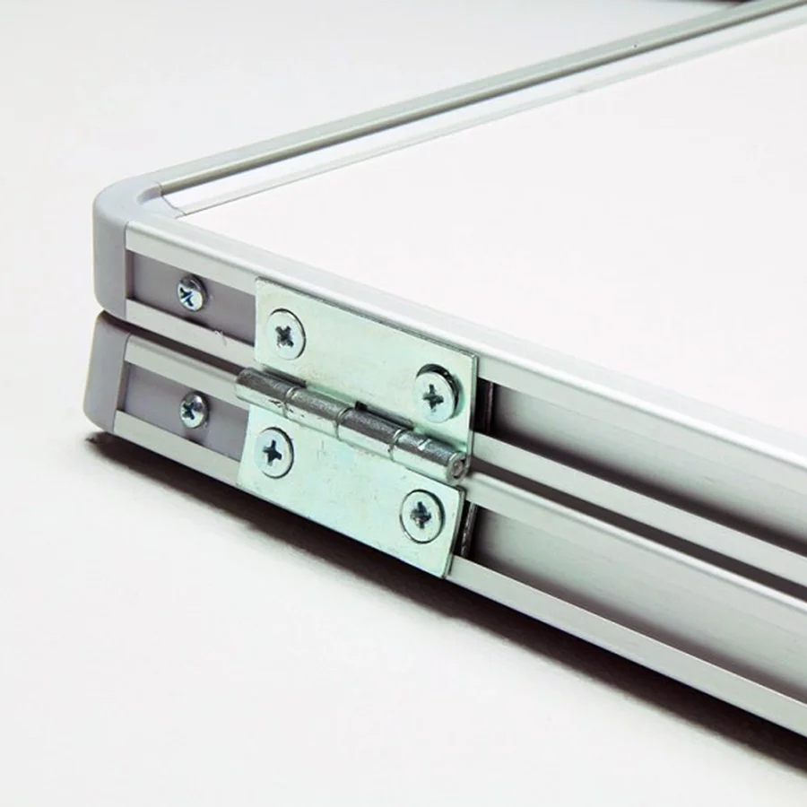 Whiteboard med 2 låger (5 sider), kan aflåses - 120x150 cm (120x300 cm) - uden låsebeslag