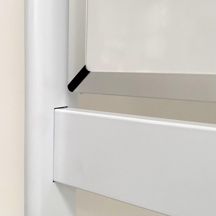 Inspire Flow Svingtavle - lakeret - hvidt mobilt stativ - 90x120 cm