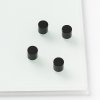 Magneter til tavle, st&aring;lmagneter til glastavle/whiteboard, 1 x 1 cm, 4 stk., Sort #2