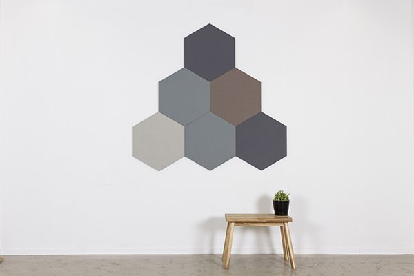 Six-Square opslagstavle 60 cm - 2187 brown rice