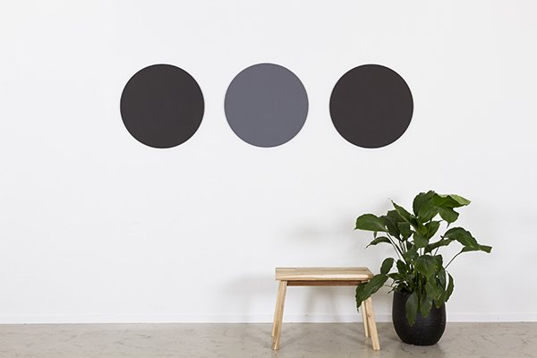 Round opslagstavle 60 cm - 2187 brown rice