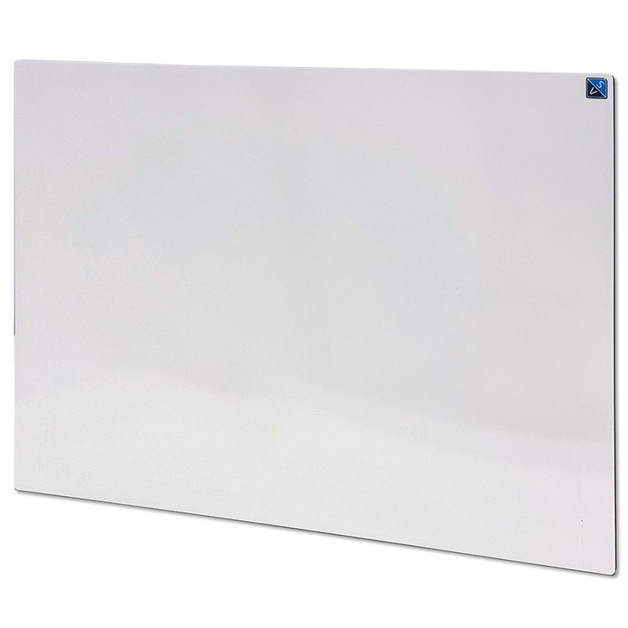 Visual design tavle med sort kant og afrundede hj&oslash;rner, 100x100 cm