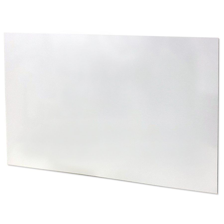 Whiteboard, Visual Design, rammel&oslash;s, lakeret overflade, sort kant, 100 x 100 cm