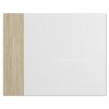 CHAT BOARD Classic Crafted glastavle m. natur egefin�r panel, Pure White, 120x150cm #2