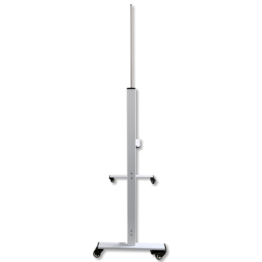 Whiteboard svingtavle med nodelinjer p&aring; begge sider, p&aring; mobilt stativ - 120x180 cm