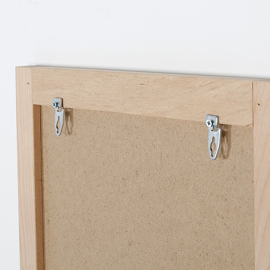 Kridttavle til v&aelig;g, sort, 38 mm tr&aelig;ramme, 60 x 80 cm