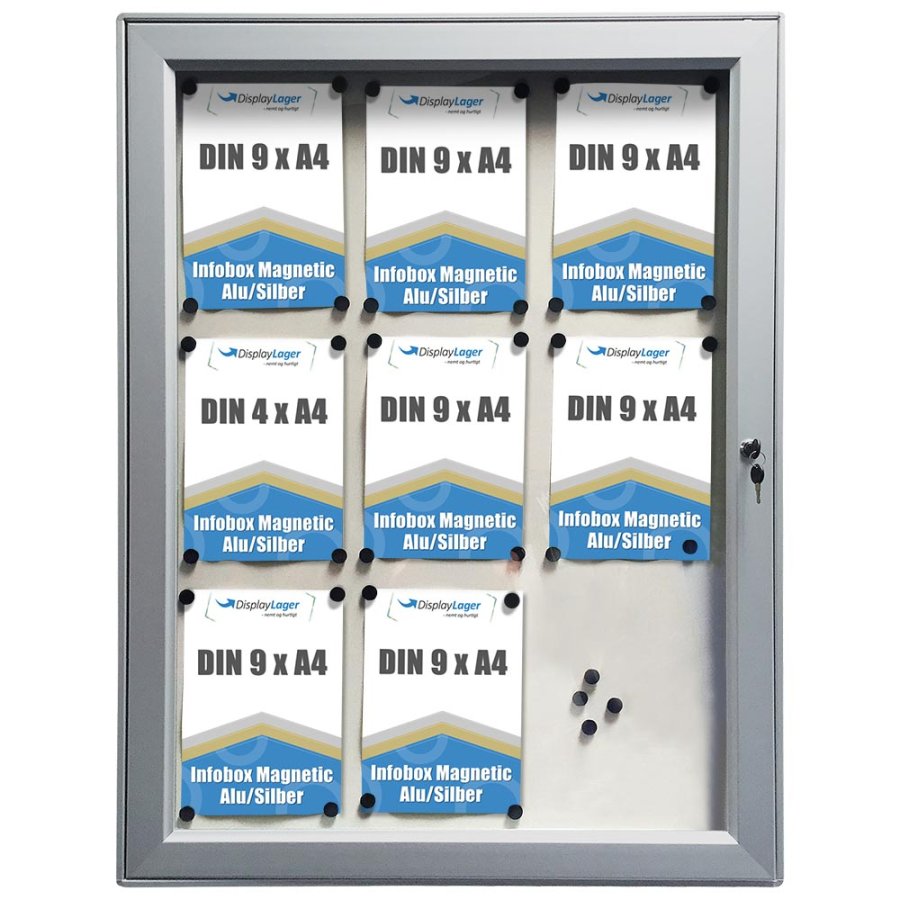 INFOBOX magnetic m/l&aring;s 9xA4